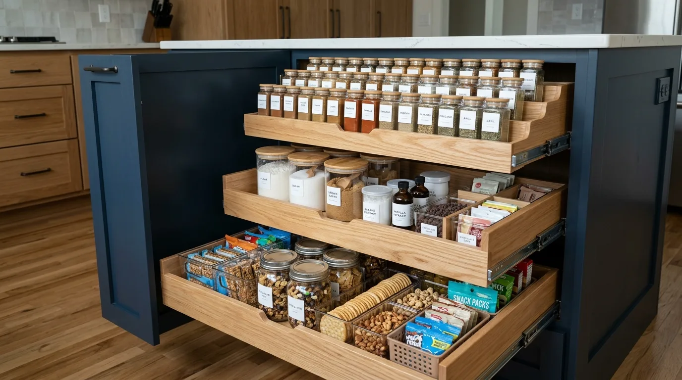 Make deep pantry shelves easier to manage inspiration for an organized pantry.